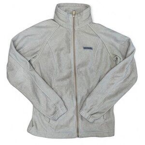 Columbia Sportswear Women's Casual Beige Full Zip Fleece Jacket